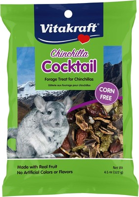 Vitakraft Chinchilla Cocktail Mixed Fruit Treat, 4.5 Ounce Pouch