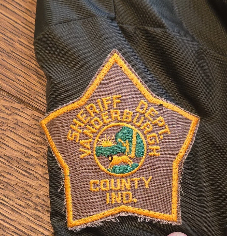 Vtg Vanderburgh County Evansville Indiana Sheriff Police Uniform Jacket LG/XL - Image 4 of 4