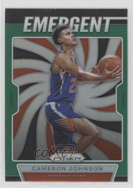 2019-20 Panini Prizm Emergent Green Prizm Cameron Johnson #13 Rookie RC