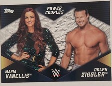 Official 2018 Topps WWE Women's Power Couples Dolph Ziggler Maria Kanellis PC-14