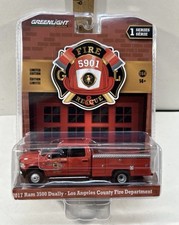 Greenlight Fire & Rescue 2017 RAM 3500 DUALLY - LA County Fire Dept 1:64 Diecast