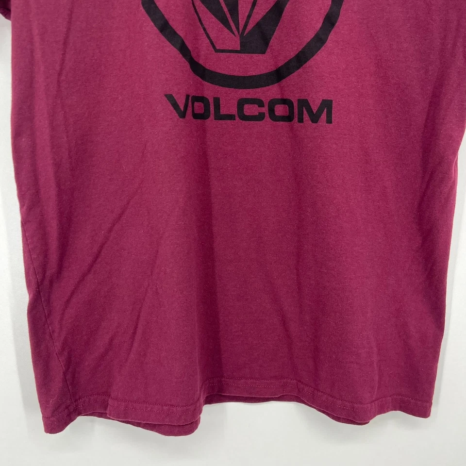 Volcom T-Shirt Men's Size L Purple Stone Logo Short Sleeve Crew Neck Cotton - Image 3 of 4
