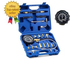 Fuel Pressure Test Kit, Fuel Pressure Tester with 0-140 psi Fuel Pressure Gauge