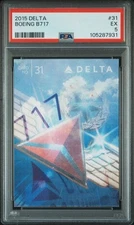 2015 Delta Trading Card #31 Boeing 717 Pilot Trading Card PSA 5 POP 1 Only 1 ^