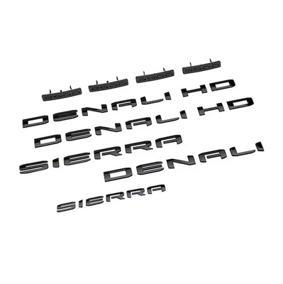 2024-2026 GMC Next Gen Sierra 2500HD 3500 HD Denali Emblems Black 85870118 OEM