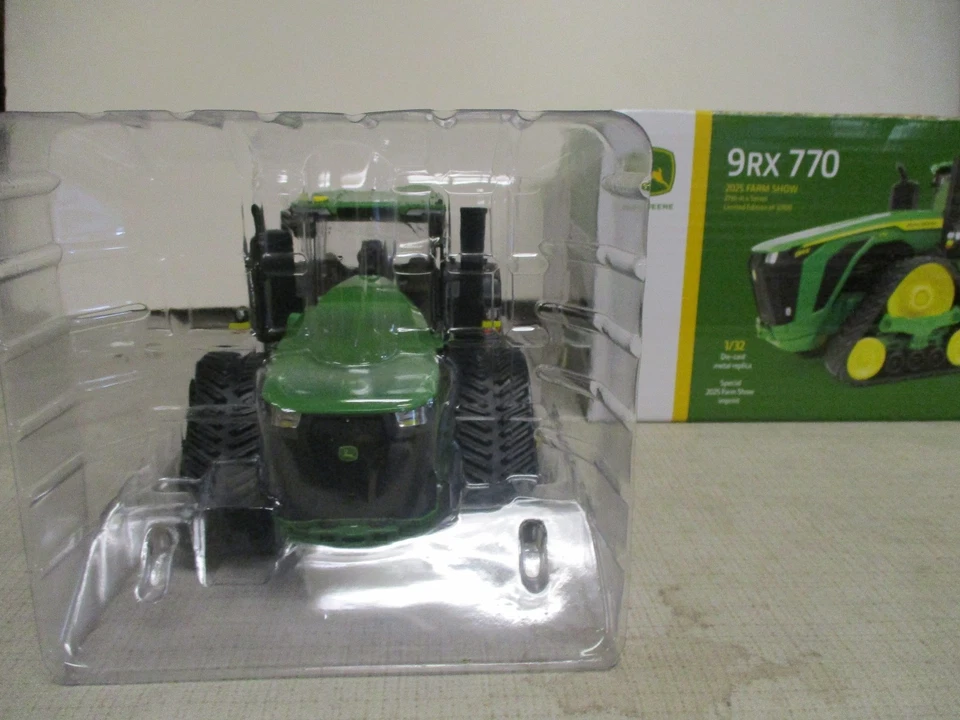 Ertl John Deere Model 9RX 770  4WD Toy Tractor "2025 Farm Show" 1/32 Scale, NIB - Image 4 of 4