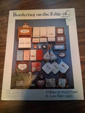 1986 Bordering On The Edge Cross Stitch Pattern Book 3 12 Designs Bear Duck Cook