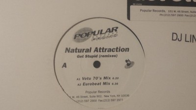 Natural Attraction - Get Stupid (Remixes) - UK Promo 12'' Vinyl - 2000 - Popul...