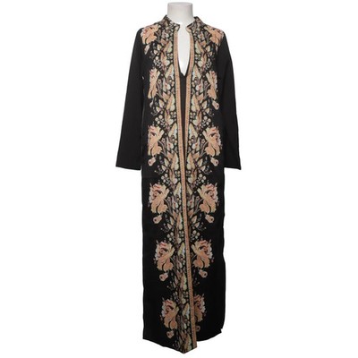 Zanzea Collection, Maxikleid, Größe: M, Schwarz/Mehrfarbig, Blumen, Damen #fpI