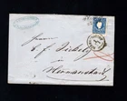 Austria 1859 "Dishes" for "Hermannstadt" 15 Kr. Letter (SÖ-1)