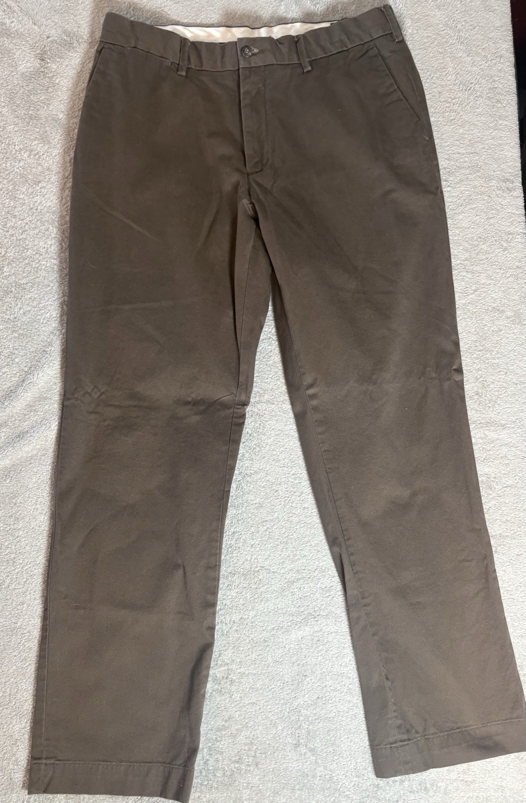 Polo Ralph Lauren Pants Mens 34x30 (hemmed)Brown Stretch Classic Fit Chino 34x32