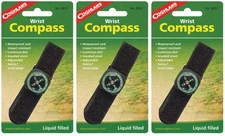 Coghlan's Liquid Filled Wrist Compass (3-Pack)