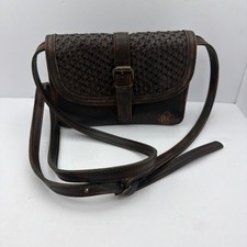 Patricia Nash Torri Tooled Leather Crossbody Color Brown