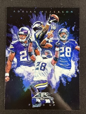 Adrian Peterson 2015 Topps Fire Football Fired Up SSP #FIU-AP