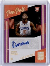 2020-21 Panini Donruss Elite #PP-DOT Daniel Oturu Pen Pals Purple #/25
