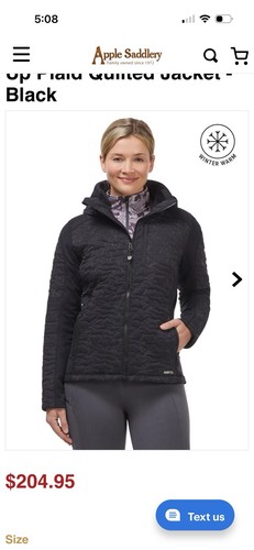 Kerrits Women’s Horse Jacket Plaid Quilted