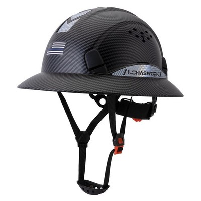 Full Brim Hard Hat Construction OSHA Approved Vented Hard Hat Cascos De Const...