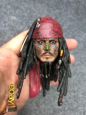 1/6 Hot Toys MMS57 Jack Sparrow Cannibal Pirates of the Caribbean Head Sculpt