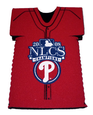 Philadelphia Phillies Jersey Bottle Koozie - 2008 NLCS Champions - Very Good