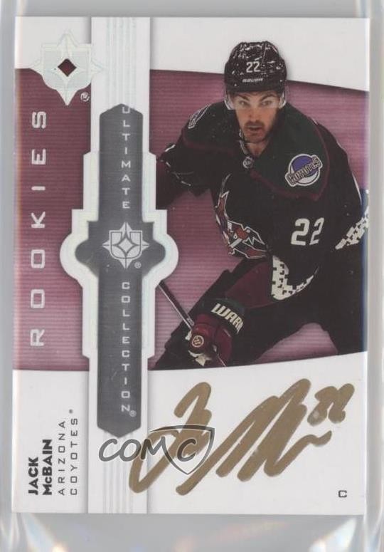 2022 Ultimate Collection Emblems Rookies Jack McBain #UE-MC Rookie Auto RC 1tf0