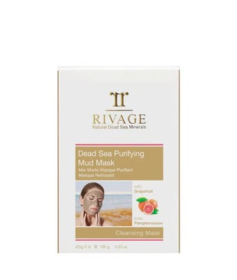 Rivage Dead Sea Purifying Mud Face Mask   4 x 25g Sachets