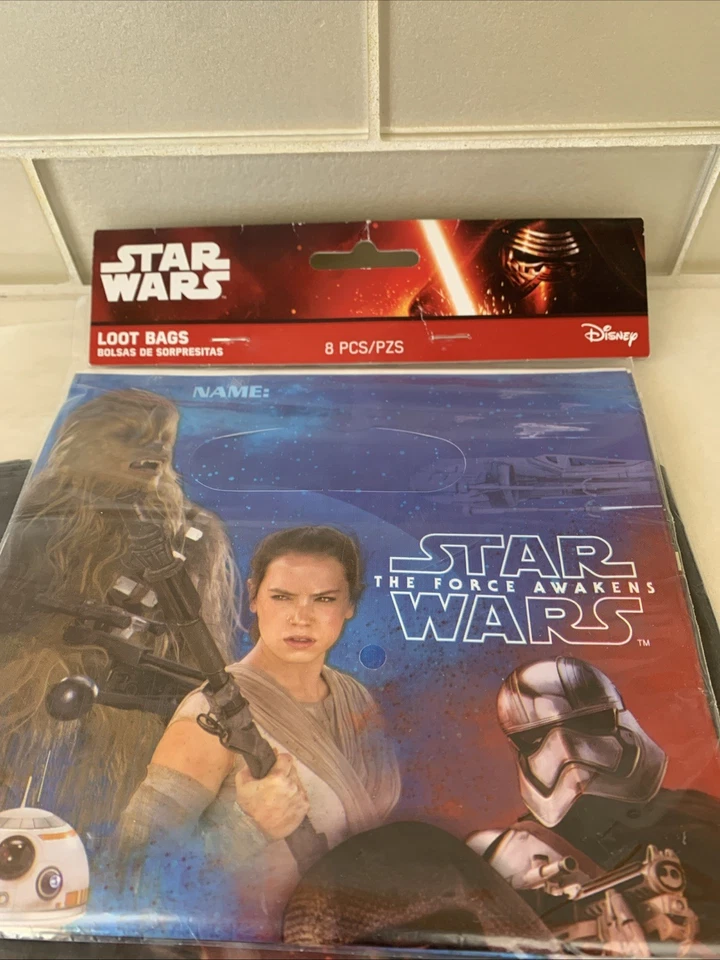 3 manteles decoración fiesta cumpleaños Jedi episodio VII Star Wars Force Awakens Foto 2 de 4