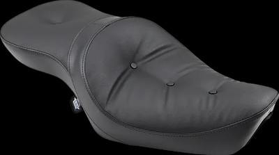 DS Vinyl Low Profile Double Bucket Smooth Seat Harley Davidson Roadster 82-85