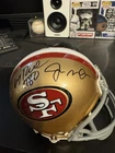 Dual Autographed Mini Helmet, Jerry Rice & Joe Montana, COA, 49ers