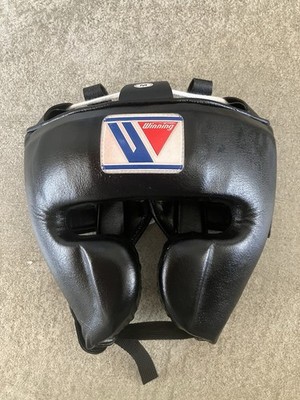 Winning FG-2900 Boxing Headgear M Black Made in Japan Sparring | eBay