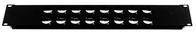 19 Inch 2U Neutrik Punched Rack Panel 19'' 16 holes XLR