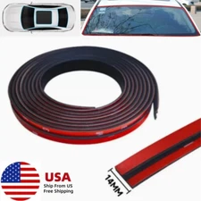 14MM x 5M Car Windshield Trim Edge Molding Protector Guard Weather Seal Strip US