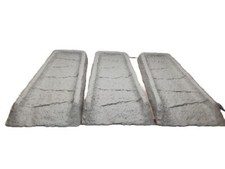 Wylewka puchowa rynny Emsco naturalny blok rozpryskowy - szary granit kolor 3-pak