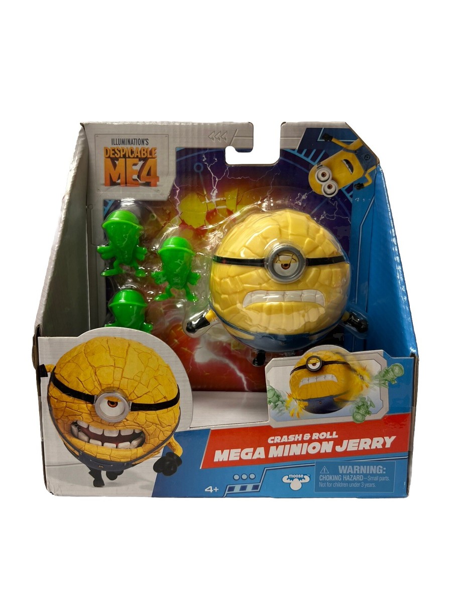 Cherieribbonborderknit minionepiece エムエメ Despicable Me 4 Jerry Mega Minion Crash & Roll Figure with 3