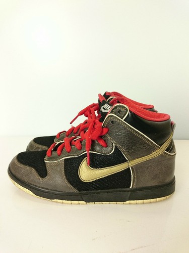 Nike Dunk High SB Marshall Amp Black Gold 313171 071 Size US 10 without Box | eBay