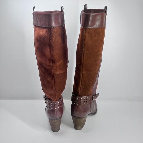 Naturalizer Boots Womens 8.5M Glassy Knee High Reddish Brown Leather 41441202 - Picture 11 of 15