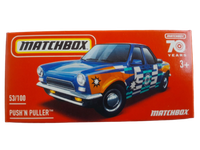 Matchbox Power Grabs Push 'N Puller Blue 1:64 Scale 3 Inch Toy Car