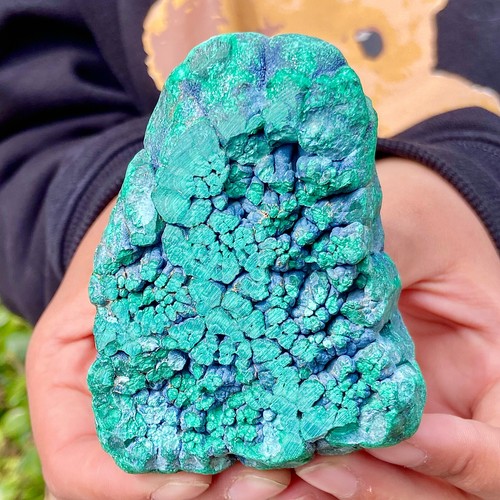 298G Rare Natural silica malachite slice quartz crystal luster mineral specime - 第 13/14 張圖片