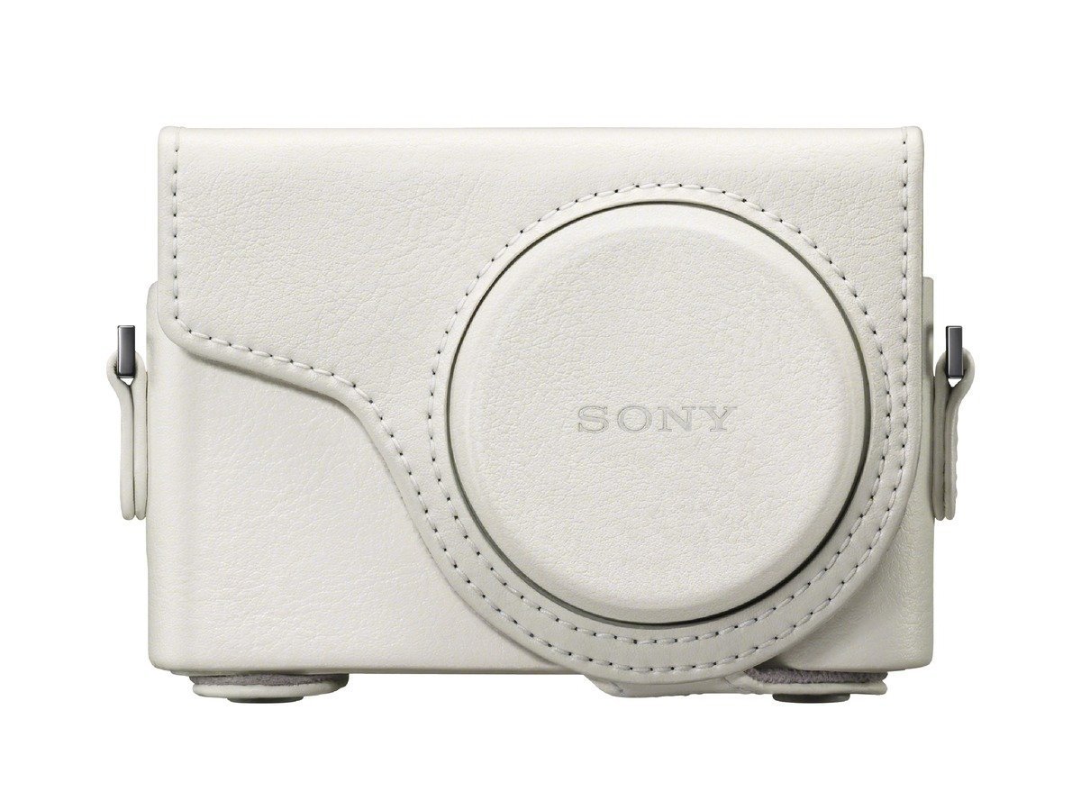 Sony LCJWDW White Camera Case with Shoulder Strap for DSCWX300 WX350