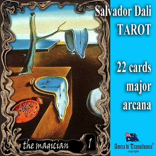 tarot card cards deck classic major arcana salvador dali art collectible oracle - Picture 1 of 24