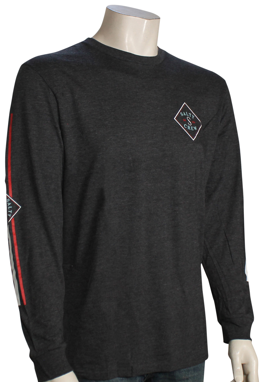 Футболка Salty Crew Tippet Color Premium LS - Темно-серый Вереск - Новинка 6390₽