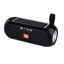 Solar Power Bluetooth Wireless Portable Speaker Stereo Bass USB SD FM Radio Loud