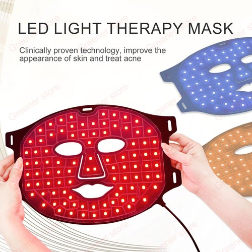 Red Light Therapy For Face 7 Colors Led Face Mask Facial Skin Care Home Travel - Picture 3 of 12