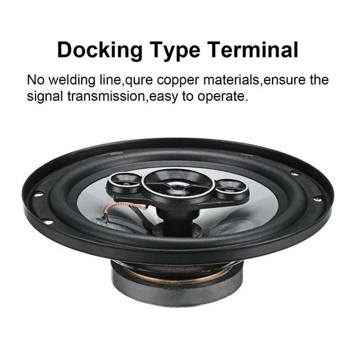 Car Coaxial Speakers 3 Way 400W Stereo Super Bass Audio Cable Subwoofer 6" inch - Picture 3 of 10