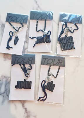 BTS MAP OF THE SOUL TOUR OFFICIAL MERCH, BLACK KEY RING, KEY CHAIN