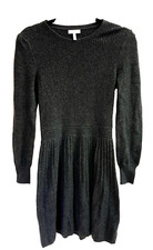 Joie Black Wool Cashmere Fit & Flare Sweater Dress Size S BD2400