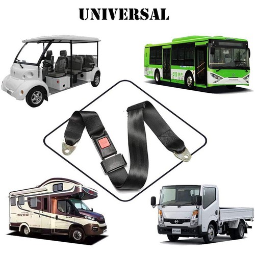 Car Auto Bus Seat Safety Belt Lap 2 Point Adjustable Retractable Univer GS - Picture 10 of 10
