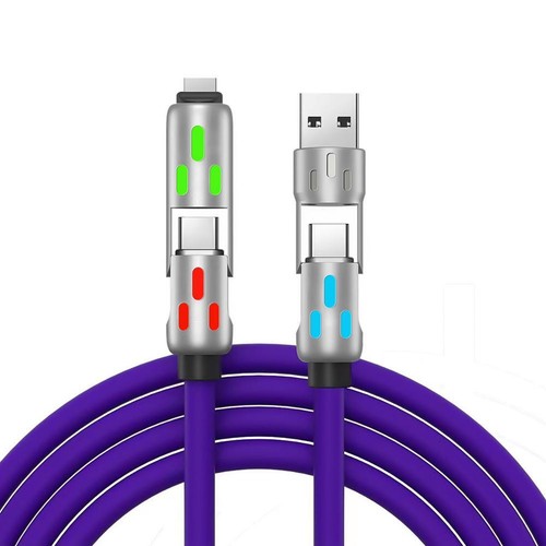 4 in 1 Data Cable 240W Ultra Fast Charging Cell Phone Charging Cable Car Nice - Bild 7 von 12