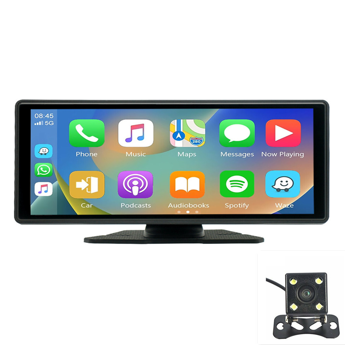 10.26in Portable Car Stereo Radio For Apple Carplay Android Auto Touch Screen