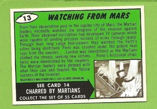 1994 Topps Mars Attacks Deluxe Complete Your Set U Pick - Picture 19 of 141
