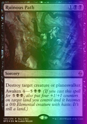 Magic the Gathering MTG Ruinous Path (123) Battle for Zendikar Promos   LP FOIL